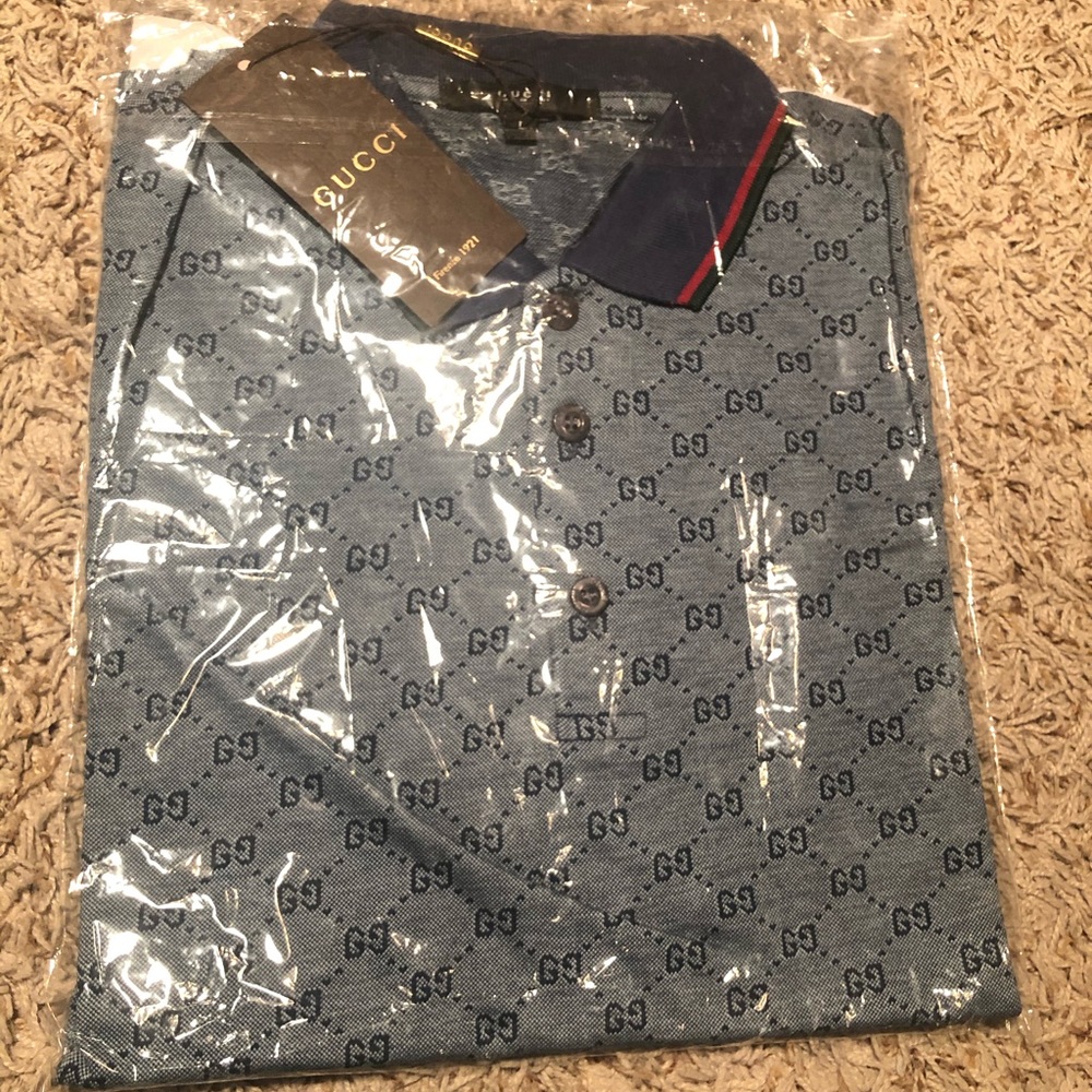 Gucci polo monogram men new